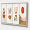 Designart - Minimalistic Compostion of Organic Shapes VI - Modern Canvas Wall Art Print